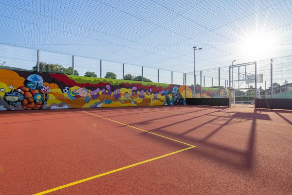 Überblick Streetsoccer Platz